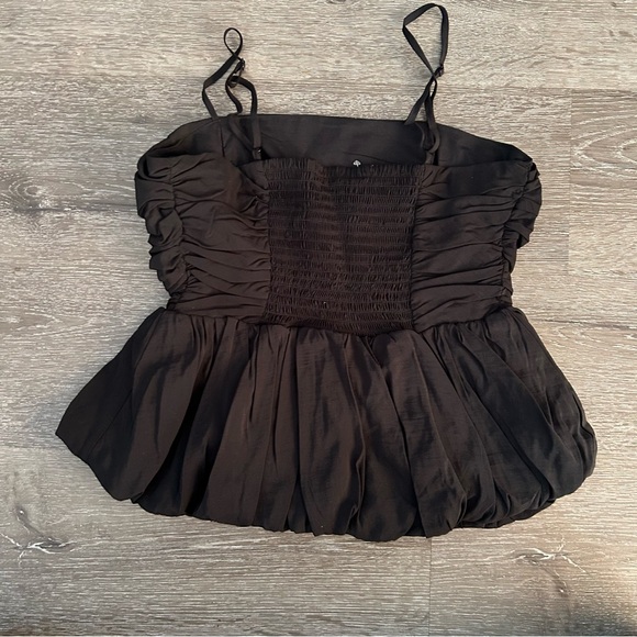 NWT Small A New Day Black Ruffle Spaghetti Strap Top - Picture 4 of 4